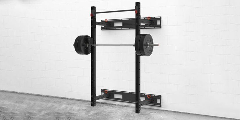 fold down squat rack