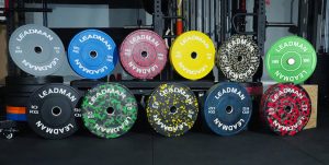 olympic rubber bumper plate set