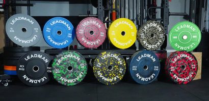 olympic rubber bumper plate set