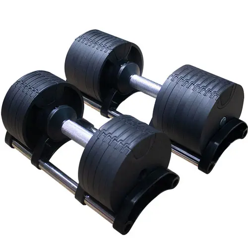 Adjustable Dumbbell Set with Quick Weight Change Feature