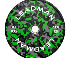 Leadman Fitness Best Camo Rubber Weight Plates for Heavy Lifting