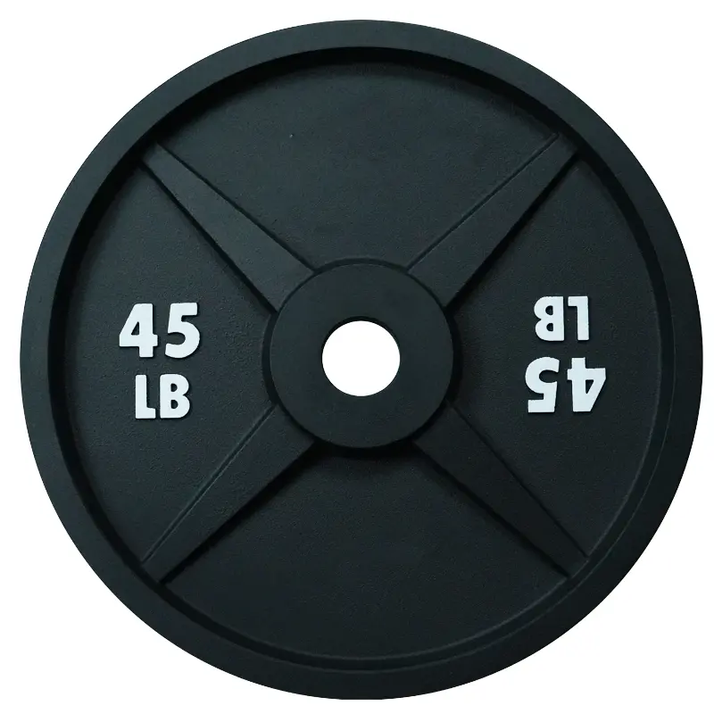 Leadman Fitness Commercial-Grade Powder Coated Cast Iron Weight Plates