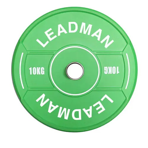 Leadman Fitness Durable Sport Rubber Weight Plates for Commercial Gyms