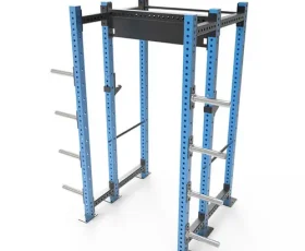 Leadman Fitness Heavy-Duty Squat Rack 6 Tubes with Adjustable Arms