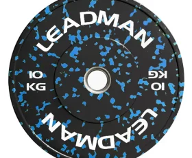 Leadman Fitness High-Performance Fleck Rubber Weight Plates for Olympic Lifts