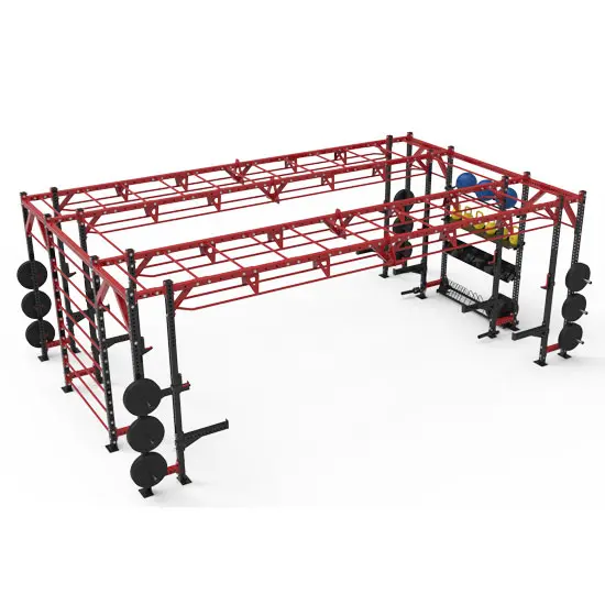 Leadman Fitness Multi-function Combination Strength Power Squat Rack