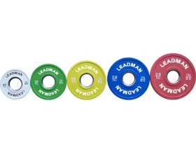 Leadman Fitness Precision-Calibrated Steel Ring Change Plates for Weightlifting