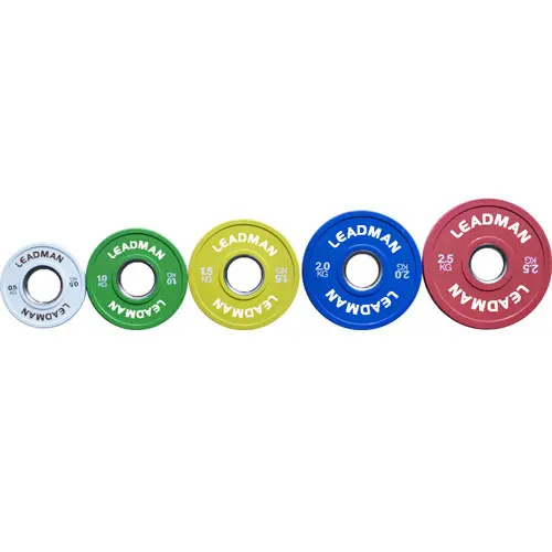 Leadman Fitness Precision-Calibrated Steel Ring Change Plates for Weightlifting