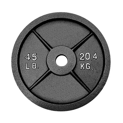 Shock-Resistant Black Iron Plates for Intense Workouts Leadman Fitness