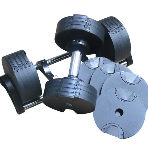 The Adjustable Dumbbell Set features